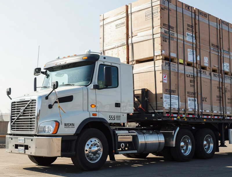 Semirremolque paquetes con plataforma estabilizada